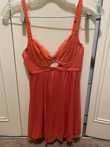 Orange lingerie set - orange,