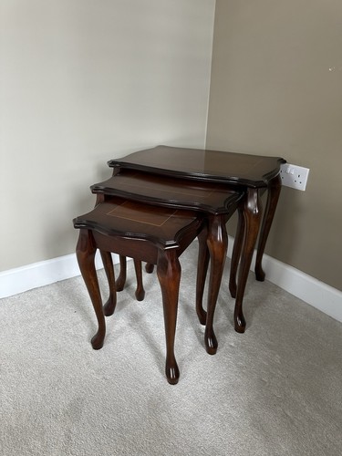 Antique mahogany nest - antique,