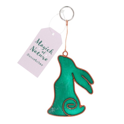 Moon gazing hare suncatcher - moon,