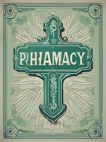 Vintage pharmacy sign - sign,
