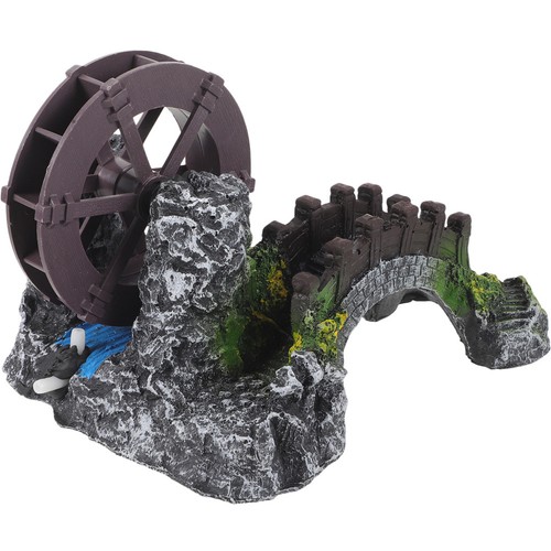 Miniature water wheel bridge - wheel,