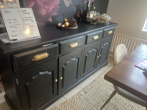 Antique vintage wooden dresser - antique,