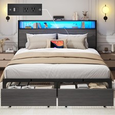 Full Queen Size Metal Platform