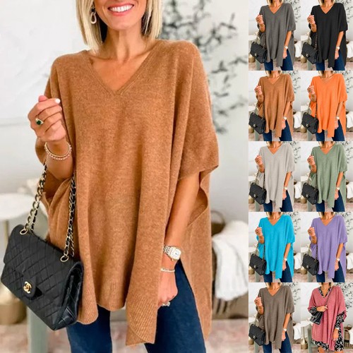 Womens neck batwing sleeve - womens, v