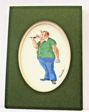 joel Kirk Hogging the Darts Mtd Print 18 x 13 cm