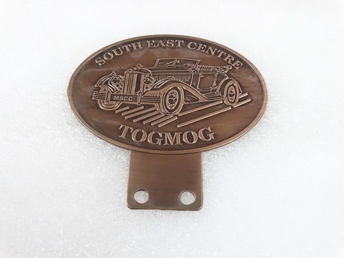 Brass radiator grill badge - brass,