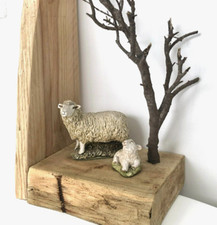 1 Sheep Wooden Bookend