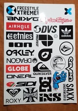 Rare FreestyleXtreme Sticker Pack -  Santa Cruz Etnies Volcom DC Globe 