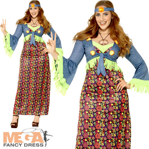 Hippie ladies fancy dress - hippie,