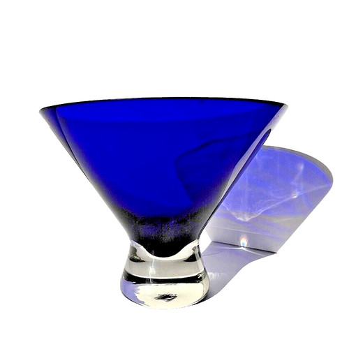 Cobalt blue vase - cobalt, mouth