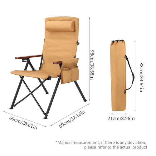 Adjustable folding chair - folding, with