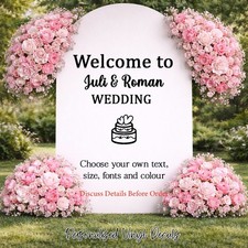 Personalised Wedding Backdrop