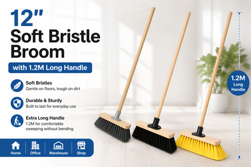 Soft bristle broom - bh, |