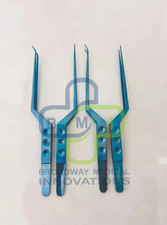 Bayonet Micro Forceps 210mm 4Pcs set German Stainless Steel Top Best Quality