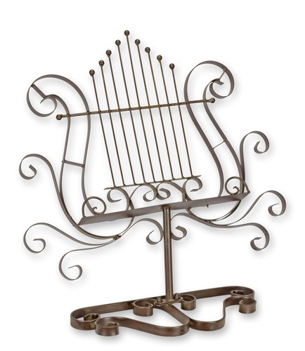 Iron music menu stand - iron,