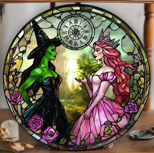 Wicked round metal wall sign - round,