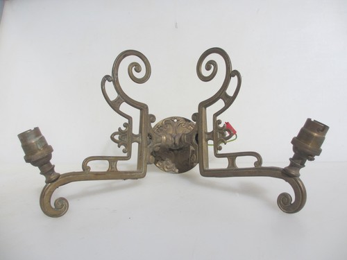 Antique brass wall light - wall,