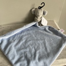 Sainsburys TU Baby Elephant Comforter Gift Blue Cuddle Blanket BNWT soft toy