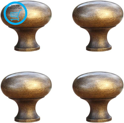 4pcs small solid brass knobs - 4pcs,