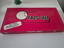 PASS-OUT Vintage 1986 Frank Bresees Adult Drinking Board Game Complete USED
