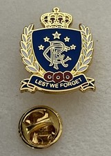 Collectable Glasgow Rangers Supporter Enamel Badge Wear With Pride