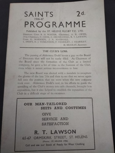Rare vintage rugby - rare, league