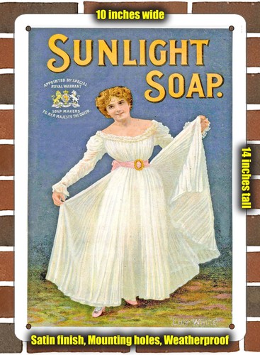 Metal sign 1902 sunlight - metal,