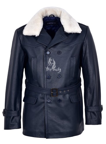 German pea coat - pea, fur