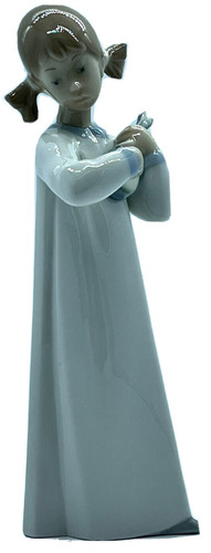 Lladro figurine girl with - lladro,