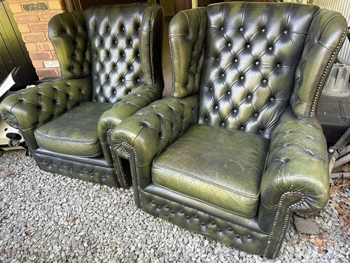 Antique chesterfield wing - antique,