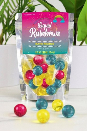 Rainbow liquid bath pearls - 20,