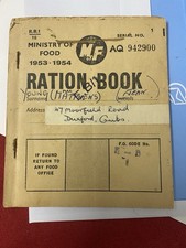 1953-54 Ration Book…+….A Motor Fuel Ration Book