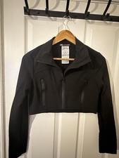 Zara Ladies Tech Crop Top Size Medium Black Excellent Condition