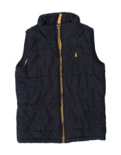 JOULES Boys Padded Gilet 5-6 Years Navy Blue Polyester UW04