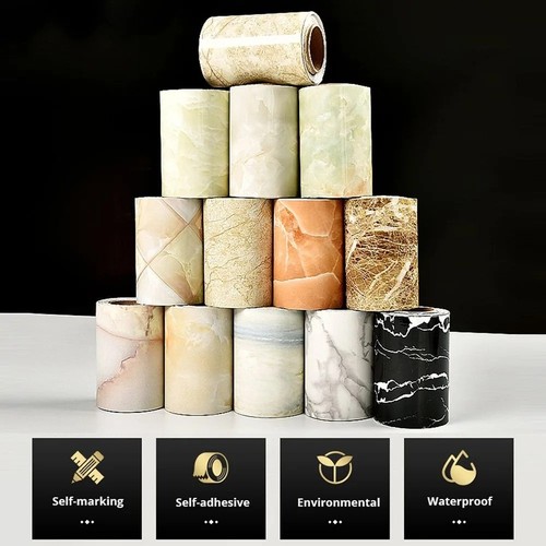 10m marble grain skirting - grain,