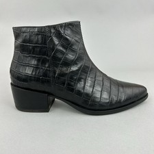 Vagabond Black Croc Leather