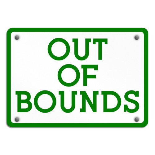 Aluminum horizontal metal sign - aluminum,