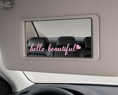Sun visor mirror decal sticker - mirror,