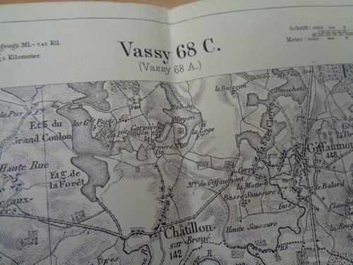 Ww1 german army map - ww1, france