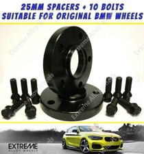 Black Wheel Spacers 25mm For Bmw E81 E82 E87 E88 E36 E46 E90 E91 E92 E93 Alloy
