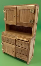 Dolls House furniture kitchenette cabinet dresser 1940s ? in 1/12th Scale