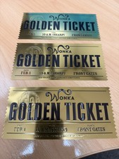 WILLY WONKA GOLDEN TICKET (no
