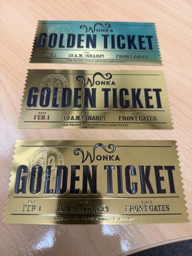 Willy wonka golden ticket - wonka, (no