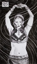 Original Black Ink  Pen on