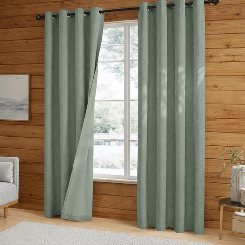 Linen style blackout curtains - blackout,
