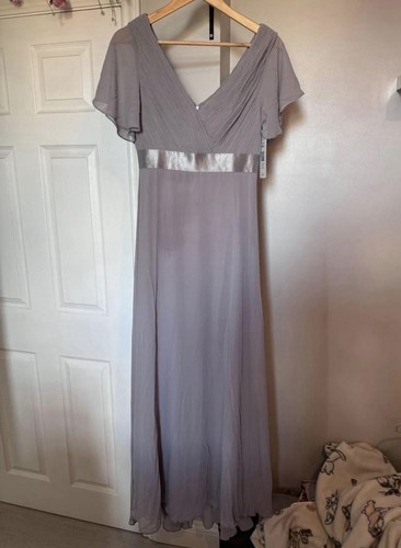 Grey evening dress - evening,