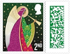 Christmas Postage Stamps 25x / 50x 2nd Class Stamps