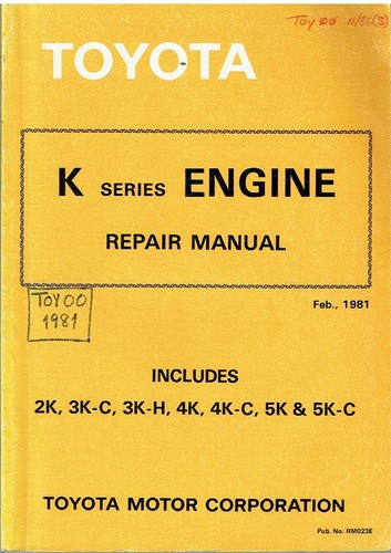 Toyota 3 1 - 1.2, engine