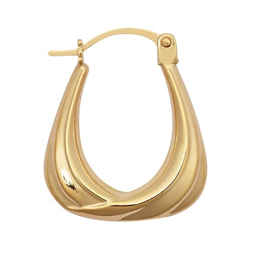 Creole earrings 9ct yellow - earrings,