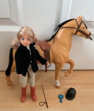 Vintage 1970s Mary Quant Dashing Daisy Doll , Archie Horse & Riding Outfit . VGC